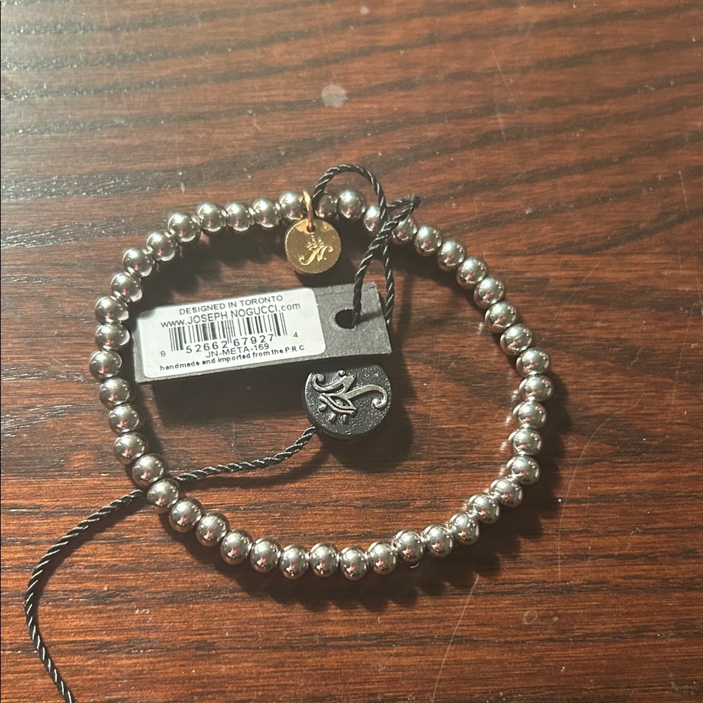 Silver Beaded Bracelet Joseph Nogucci